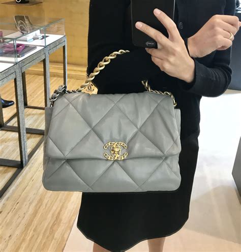 dark grey chanel 19|chanel handbags sale.